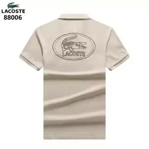 lacoste t-shirt big logo design back big lacoste beige